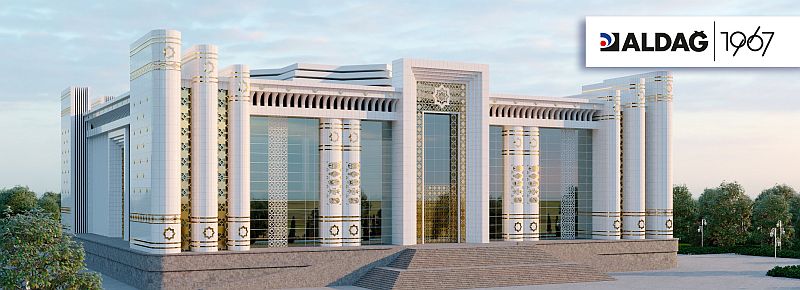 Türkmenistan Arkadağ Şehir Kütüphanesi