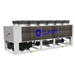 CLIVET SCREWLine³ hava soğutmalı su soğutma grupları 420-1430 kW soğutma kapasitesi aralığına sahiptir. Cihazlarda çevreci akışkan R134A kullanılıyor ve -10C0 / +52 C0 dış hava şartına kadar standart olarak soğutma yapabiliyor. CLIVET SCREWLine³ hava soğutmalı su soğutma grupları 420-1430 kW soğutma kapasitesi aralığına sahiptir. Cihazlarda çevreci akışkan R134A kullanılıyor ve -10C0 / +52 C0 dış hava şartına kadar standart olarak soğutma yapabiliyor.