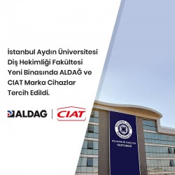 İstanbul Aydın Üniversitesi Diş Hekimliği Fakültesi Yeni Binasında ALDAĞ ve CIAT Marka Cihazlar Tercih Edildi. İstanbul Aydın Üniversitesi Diş Hekimliği Fakültesi Yeni Binasında ALDAĞ ve CIAT Marka Cihazlar Tercih Edildi.