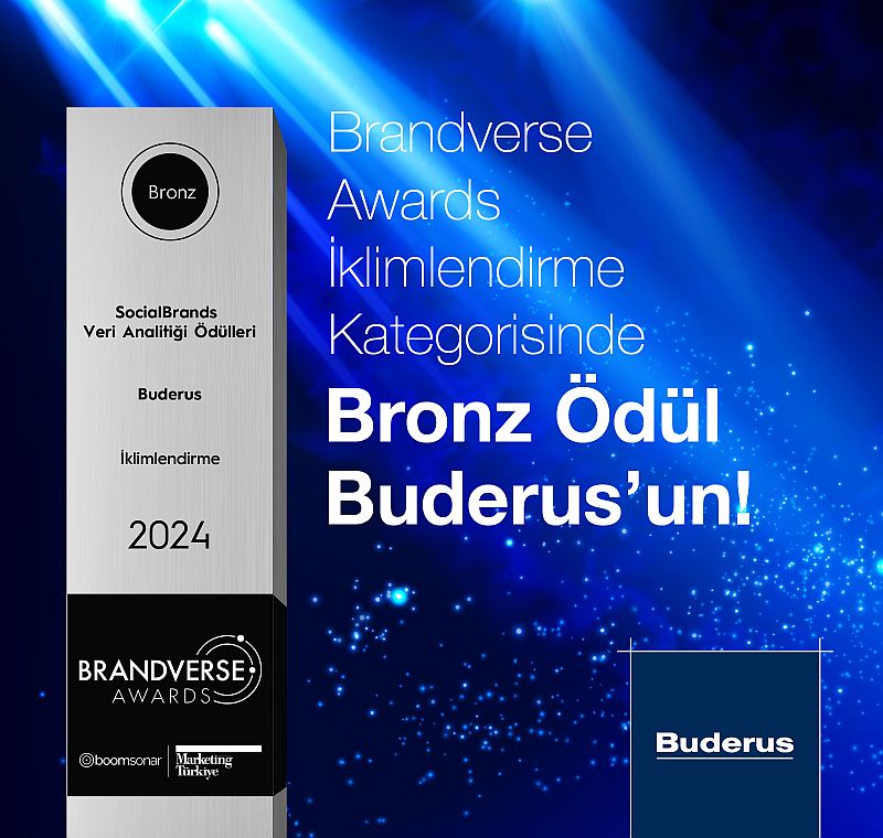 Buderus’un aktif sosyal medya yönetimine Brandverse Awards’tan Bronz ödül geldi
