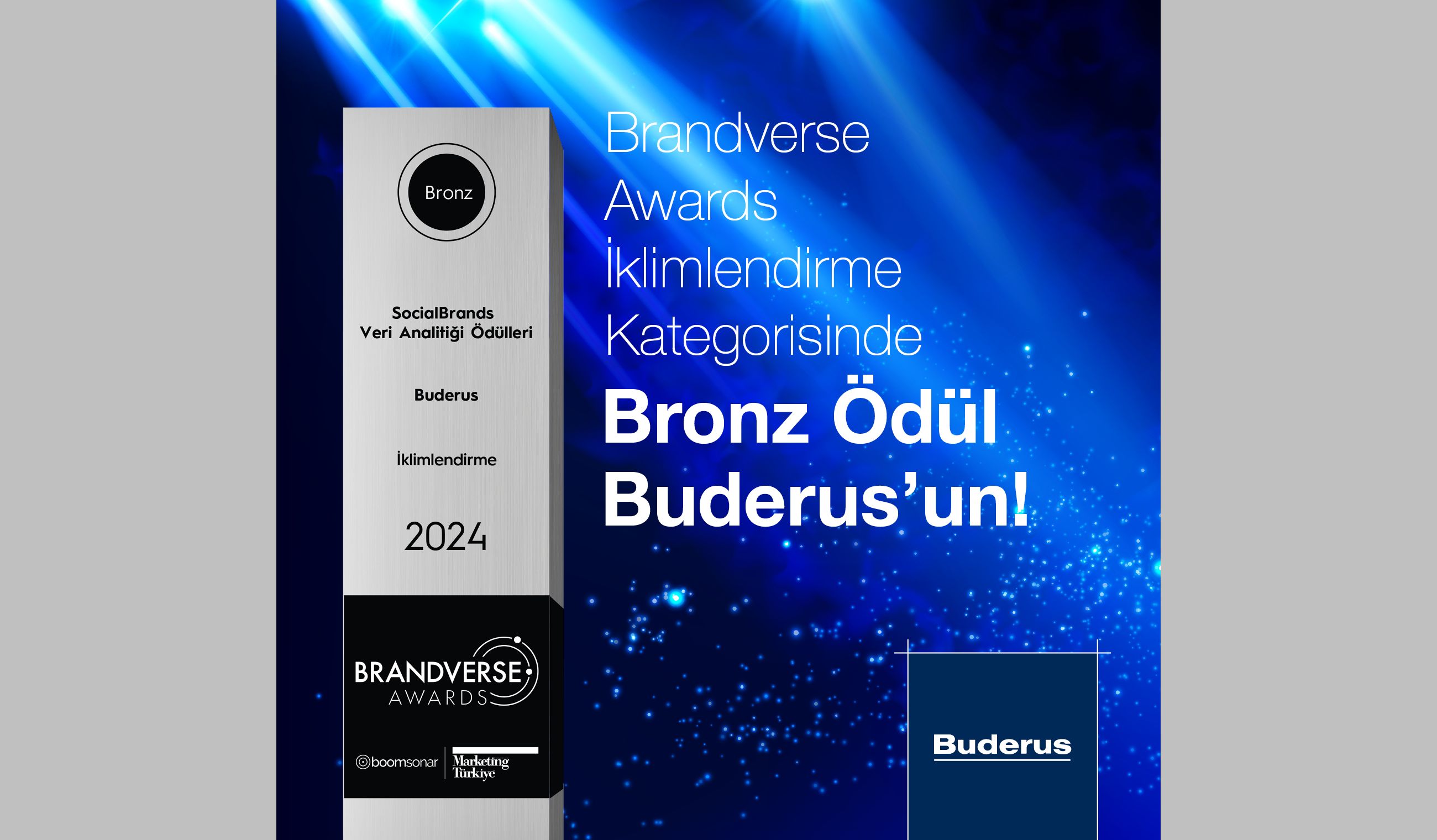 Buderus’un aktif sosyal medya yönetimine Brandverse Awards’tan Bronz ödül geldi