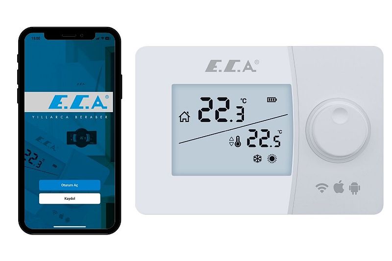 Akıllı Kurulum ve Üst Düzey Teknolojisiyle Yeni E.C.A. Poly Smart Oda Termostatı