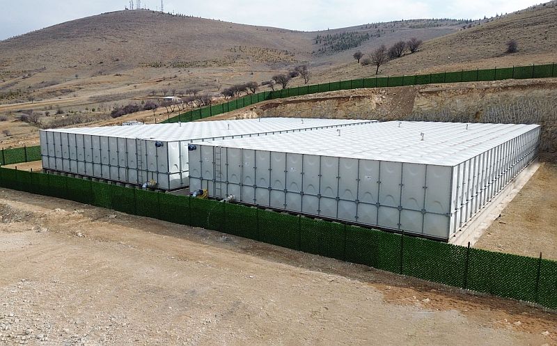 Ekomaxi GRP Modüler Su Depoları, Afşin’de Suyun Güvencesi Oldu