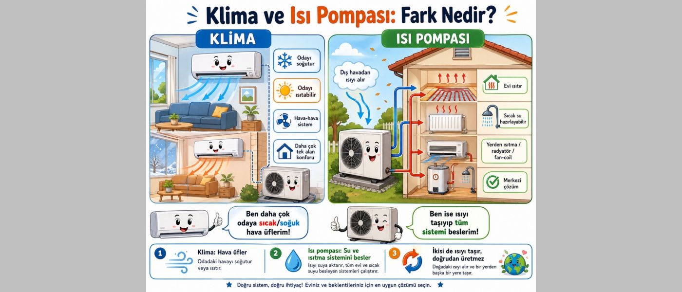 Aynı Prensip, Farklı Çözüm; Klima ve Isı Pompası Arasındaki İnce Çizgi - Makale