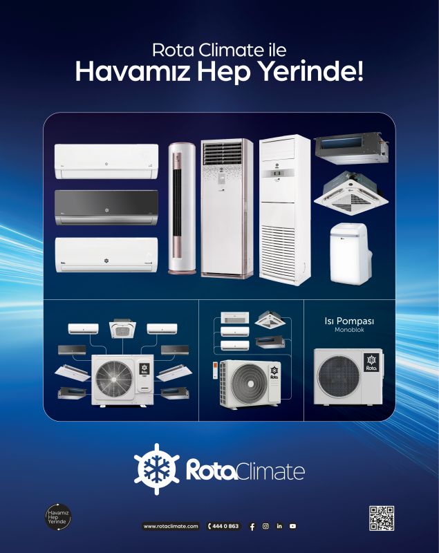 Rota Klima Ticari Klimalardaki Çeşitliliği İle İklimlendirme Çözümlerinde Fark Yaratıyor